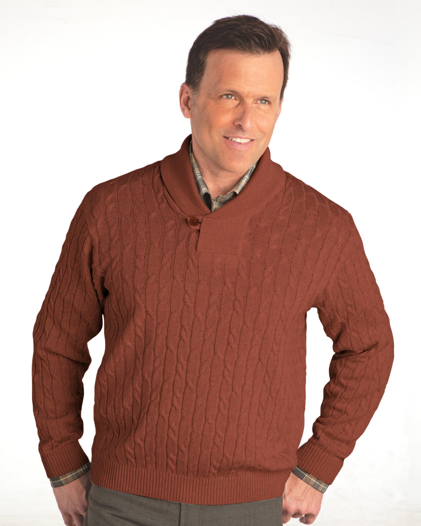 shawl collar sweater