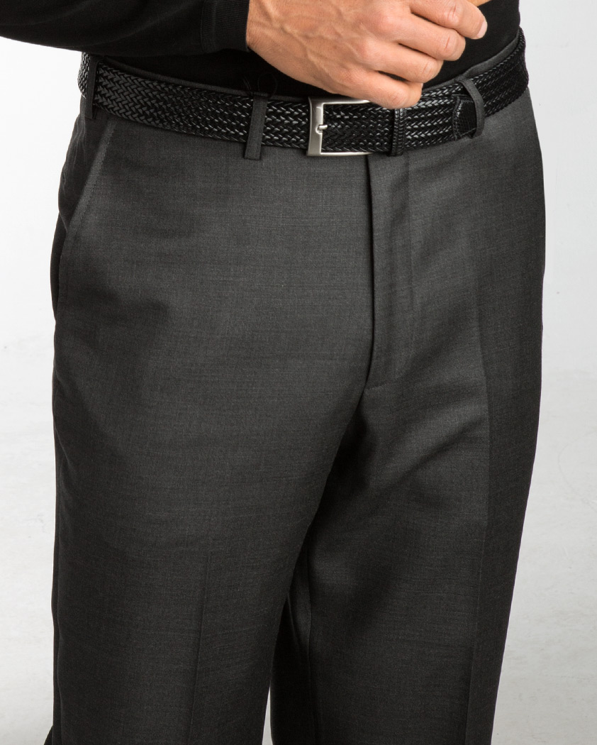 Flat-Front Merino Wool Trouser - St. Croix Collections